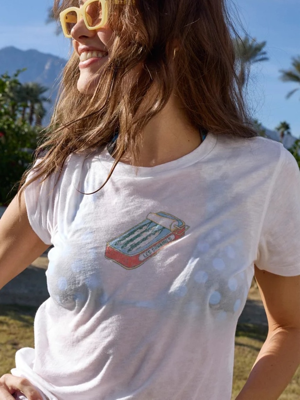 🆕 Aerie Vintage T-Shirt Raw White Sardines